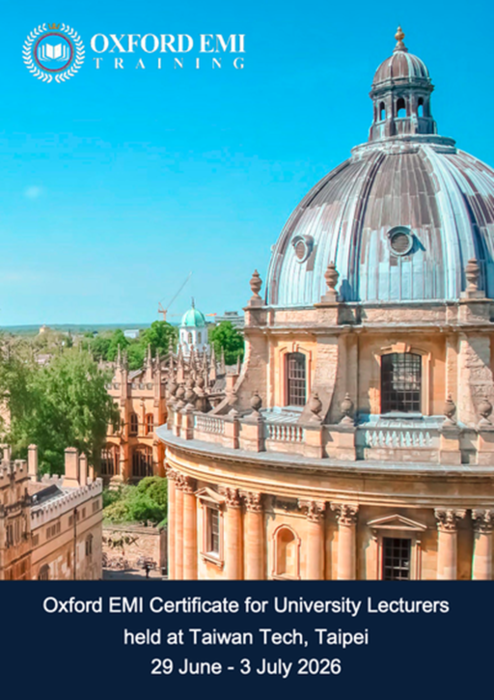 【教師】臺科大Oxford EMI Certificate 認證課程，2026年06月29日(一)-07月03日(五)圖片