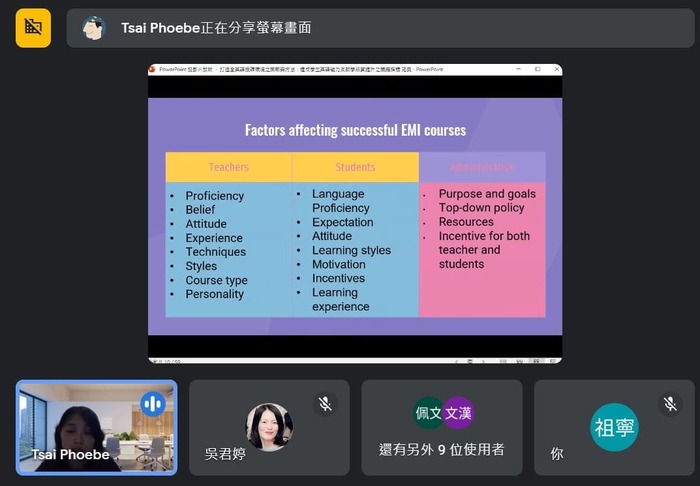 【EMI辦公室】112.05.18全英語授課(EMI)系列講座圖片