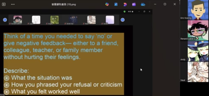 溝通中拒絕的藝術小組討論圖片